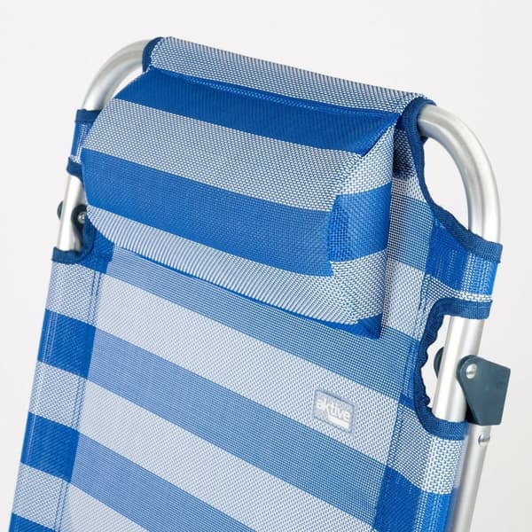 Polstrede Campingstolen Aktive Stripete 48 x 90 x 60 cm (2 enheter)