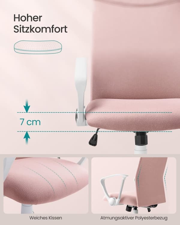 Rootz kontorsstol - Skrivbordsstol - Dämpad sits - Stöder upp till 120 kg - 64cm x 64cm x 110-120cm