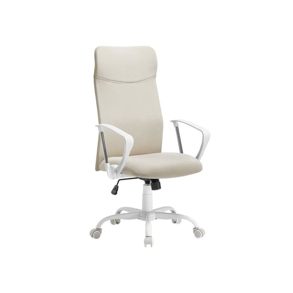 Rootz stoppad kontorsstol - Justerbar i höjdled - Tiltbar - Cappuccino Beige - Stål - Skumstoppning - 64cm x 64cm x (110-120cm)