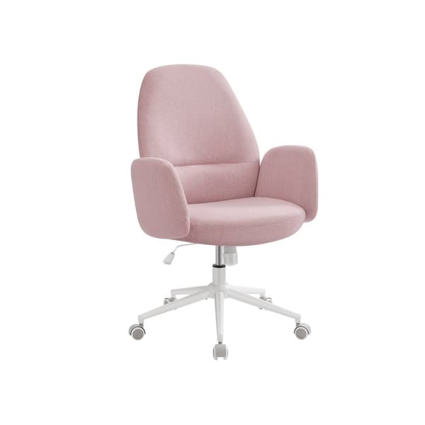 Rootz-kääntötuolin korkeus säädettävissä käsinojilla - Pastellin pinkki - Työtuoli - Ergonominen toimistotuoli - 70cm x 70cm x (101-109cm)