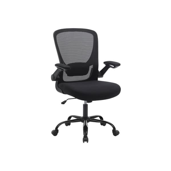 Toimistotuoli - ergonominen tietokonetuoli - säädettävä - musta
