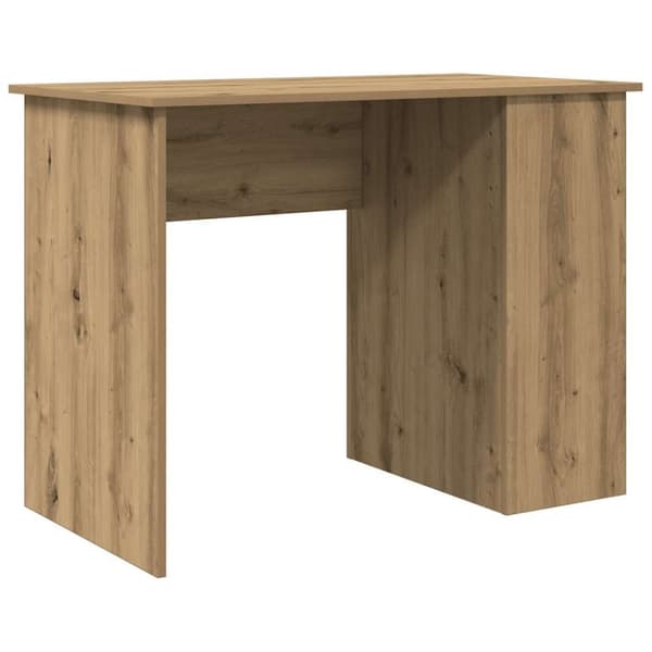 vidaXL Skrivbord hantverksmässig ek 100x55x75 cm konstruerat trä