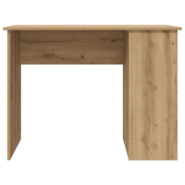 vidaXL Skrivbord hantverksmässig ek 100x55x75 cm konstruerat trä