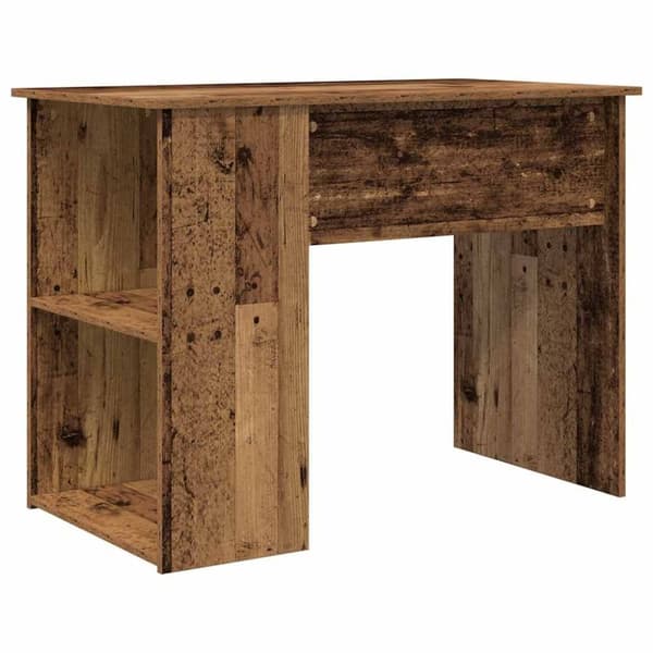 vidaXL Työpöytä vanha puu 100x55x75 cm tekninen puu