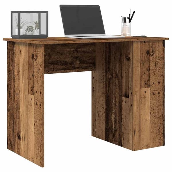 vidaXL Työpöytä vanha puu 100x55x75 cm tekninen puu