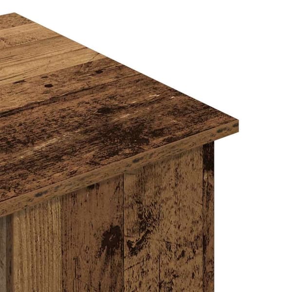 vidaXL Skrivbord gammalt trä 100x55x75 cm konstruerat trä