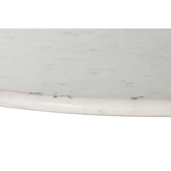 Spisebord Home ESPRIT Hvid Metal Marmor 180 x 100 x 76 cm