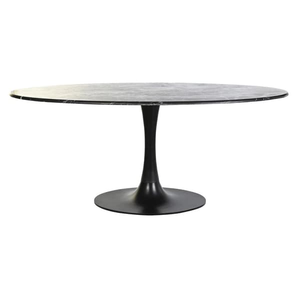 Middagsbord DKD Home Decor Svart Metall Marmor 180 x 100 x 76 cm