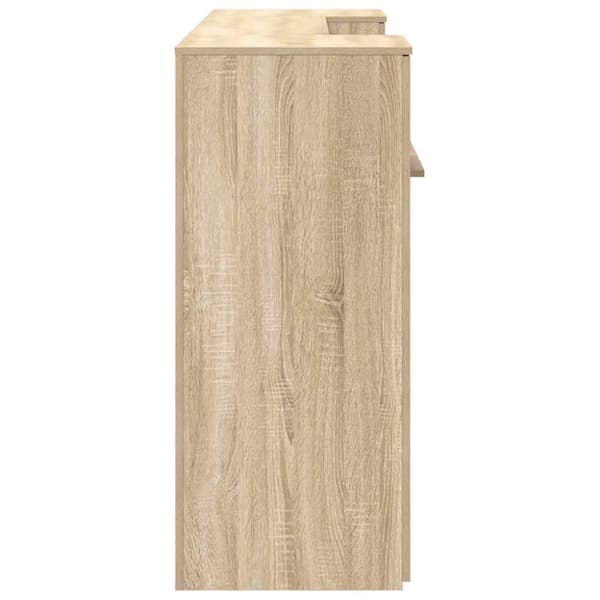 vidaXL Vastaanottopöytä sonoma tammi 200x50x103,5 cm suunniteltu puu