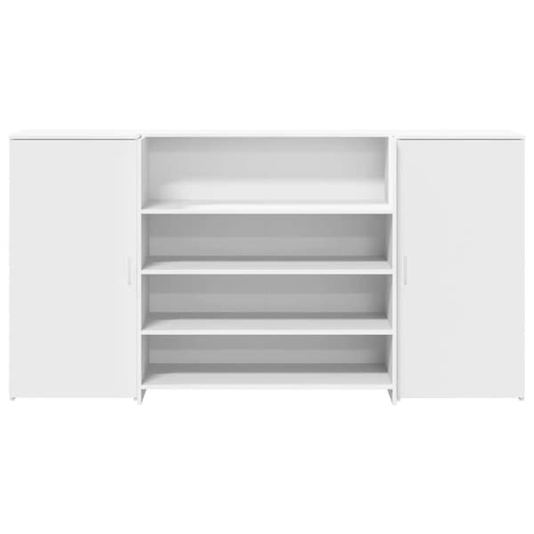 vidaXL receptionsskranke 200x50x103,5 cm konstrueret træ hvid