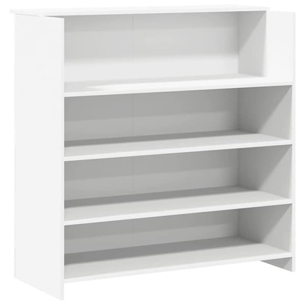 vidaXL receptionsskranke 200x50x103,5 cm konstrueret træ hvid