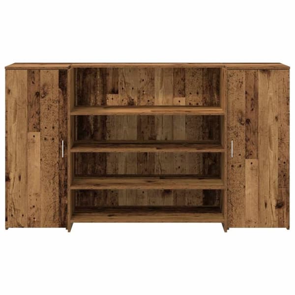 vidaXL receptionsskranke 180x50x103,5 cm konstrueret træ antikt træ