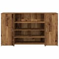Miniatyrbillede 6 af 11: vidaXL receptionsskranke 180x50x103,5 cm konstrueret træ antikt træ