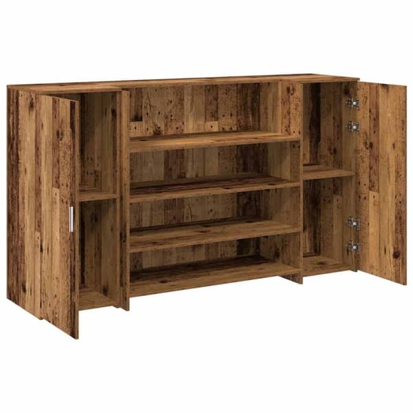 vidaXL receptionsskranke 180x50x103,5 cm konstrueret træ antikt træ