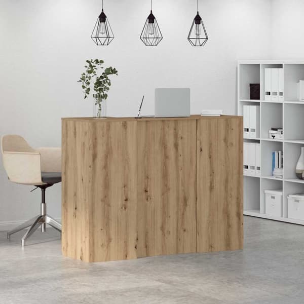 vidaXL receptionsskranke 135x50x103,5 cm konstrueret træ kunsteg