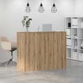Miniatyrbillede 5 af 11: vidaXL receptionsskranke 135x50x103,5 cm konstrueret træ kunsteg