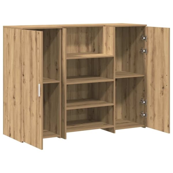 vidaXL receptionsskranke 135x50x103,5 cm konstrueret træ kunsteg