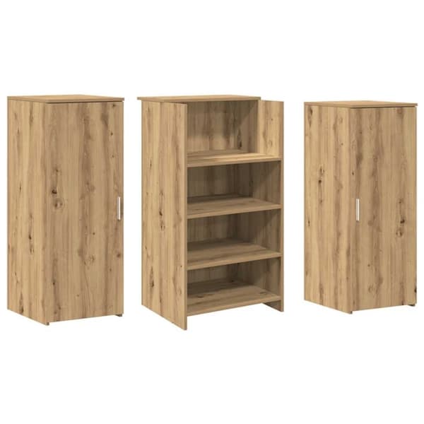 vidaXL receptionsskranke 135x50x103,5 cm konstrueret træ kunsteg