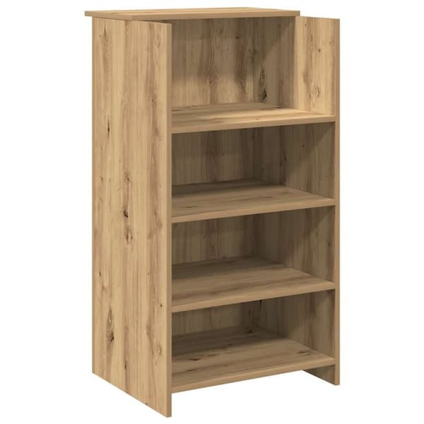 vidaXL receptionsskranke 135x50x103,5 cm konstrueret træ kunsteg