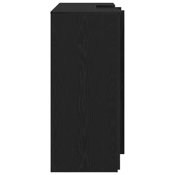 vidaXL Receptionsdisk svart ek 155x50x103,5 cm konstruerat trä