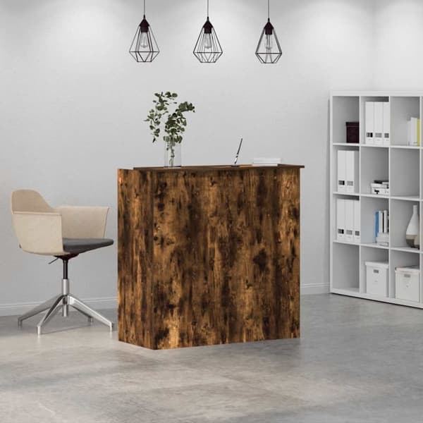 vidaXL receptionsskranke 100x50x103,5 cm konstrueret træ