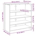 Miniatyrbillede 11 af 11: vidaXL receptionsskranke 100x50x103,5 cm konstrueret træ