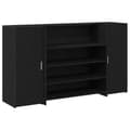Miniatyrbillede 3 af 11: vidaXL receptionsskranke 180x50x103,5 cm konstrueret træ sort-eg