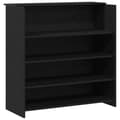 Miniatyrbillede 9 af 11: vidaXL receptionsskranke 180x50x103,5 cm konstrueret træ sort-eg