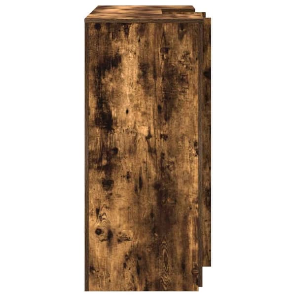 vidaXL Vastaanottopöytä savustettu tammi 135x50x103,5 cm tekninen puu