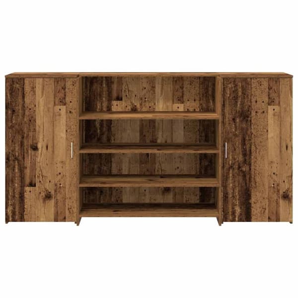 vidaXL receptionsskranke 200x50x103,5 cm konstrueret træ antikt træ