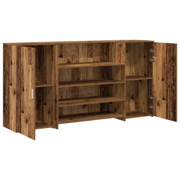 vidaXL receptionsskranke 200x50x103,5 cm konstrueret træ antikt træ