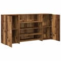 Miniatyrbillede 7 af 11: vidaXL receptionsskranke 200x50x103,5 cm konstrueret træ antikt træ