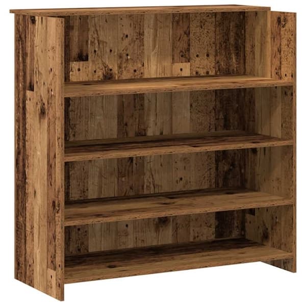 vidaXL receptionsskranke 200x50x103,5 cm konstrueret træ antikt træ