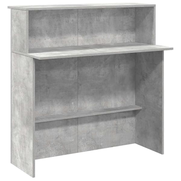 vidaXL receptionsskranke 200x50x103,5 cm konstrueret træ beton grå