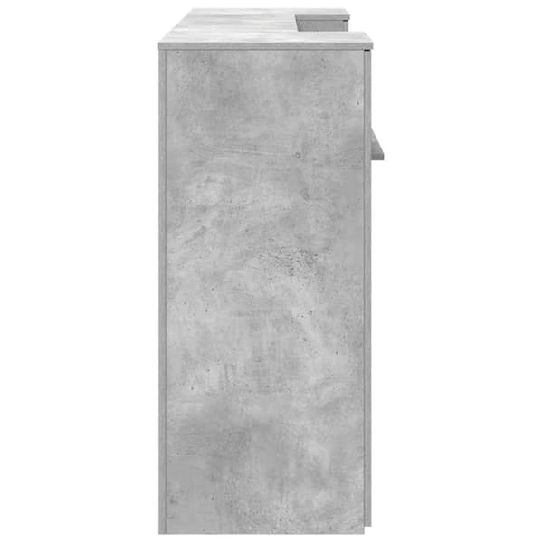 vidaXL receptionsskranke 200x50x103,5 cm konstrueret træ beton grå