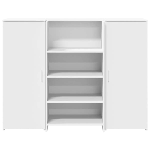 vidaXL receptionsskranke 135x50x103,5 cm konstrueret træ hvid