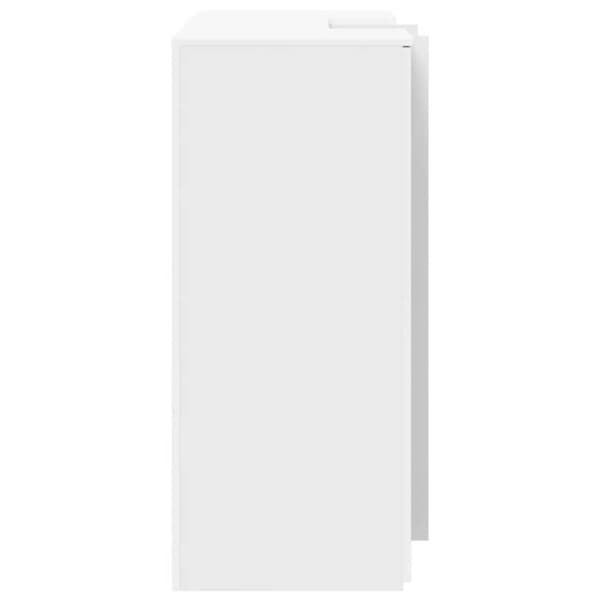 vidaXL receptionsskranke 135x50x103,5 cm konstrueret træ hvid