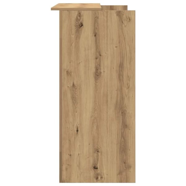 vidaXL Vastaanottopöytä käsityöläinen tammi 100x50x103,5 cm