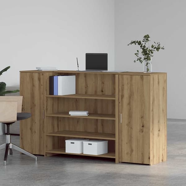 vidaXL receptionsskranke 180x50x103,5 cm konstrueret træ kunsteg