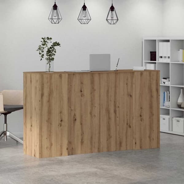 vidaXL receptionsskranke 180x50x103,5 cm konstrueret træ kunsteg