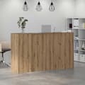 Miniatyrbillede 5 af 11: vidaXL receptionsskranke 180x50x103,5 cm konstrueret træ kunsteg