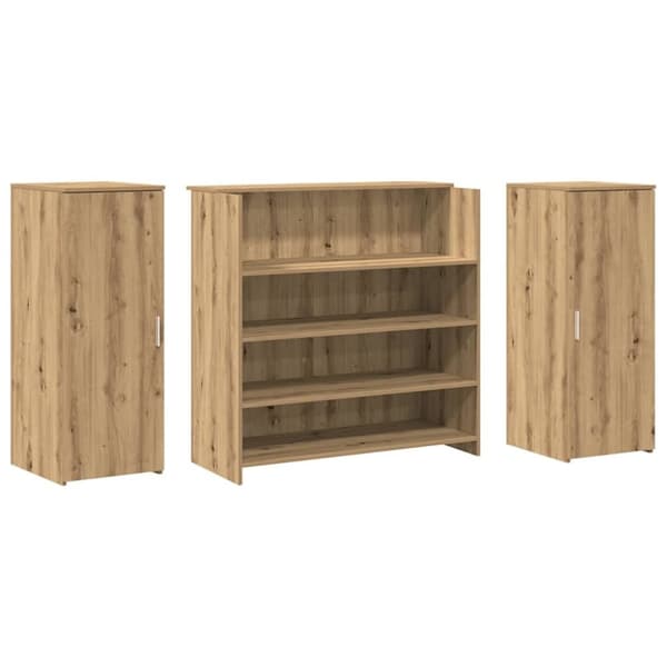 vidaXL receptionsskranke 180x50x103,5 cm konstrueret træ kunsteg