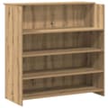 Miniatyrbillede 9 af 11: vidaXL receptionsskranke 180x50x103,5 cm konstrueret træ kunsteg