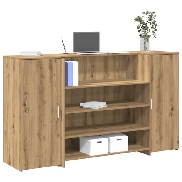 vidaXL receptionsskranke 180x50x103,5 cm konstrueret træ kunsteg