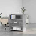 Miniatyrbillede 4 af 11: vidaXL receptionsskranke 100x50x103,5 cm konstrueret træ beton grå