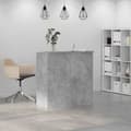 Miniatyrbillede 5 af 11: vidaXL receptionsskranke 100x50x103,5 cm konstrueret træ beton grå