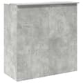 Miniatyrbillede 8 af 11: vidaXL receptionsskranke 100x50x103,5 cm konstrueret træ beton grå