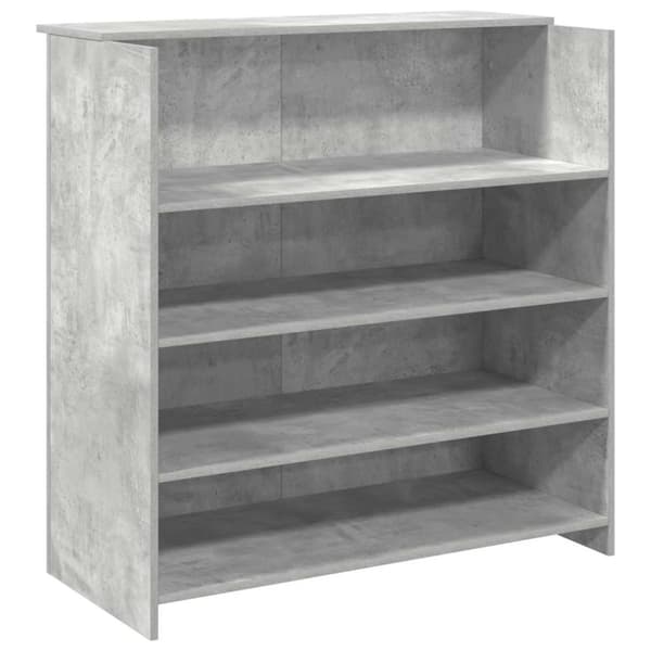 vidaXL receptionsskranke 100x50x103,5 cm konstrueret træ beton grå