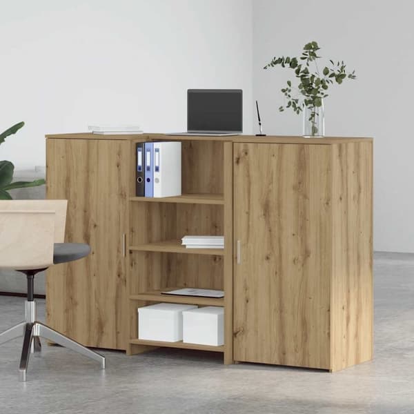 vidaXL receptionsskranke 155x50x103,5 cm konstrueret træ kunsteg