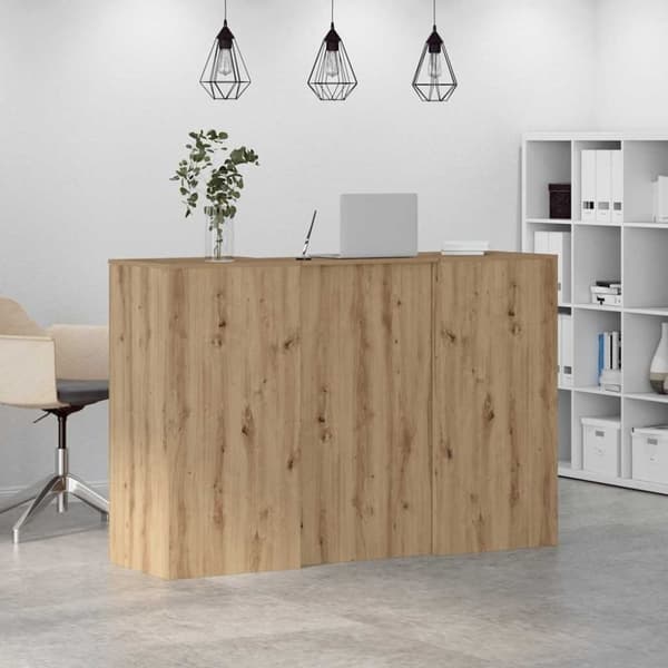 vidaXL receptionsskranke 155x50x103,5 cm konstrueret træ kunsteg